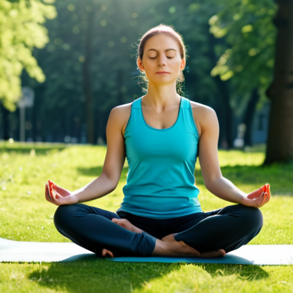 **
"A serene woman in a peaceful yoga pose, fully clothed in modest athletic wear, practicing mindfulness in a sunlit park in Berlin, appropriate content, safe for work, perfect anatomy, natural proportions, family-friendly, professional photography, high quality."
**