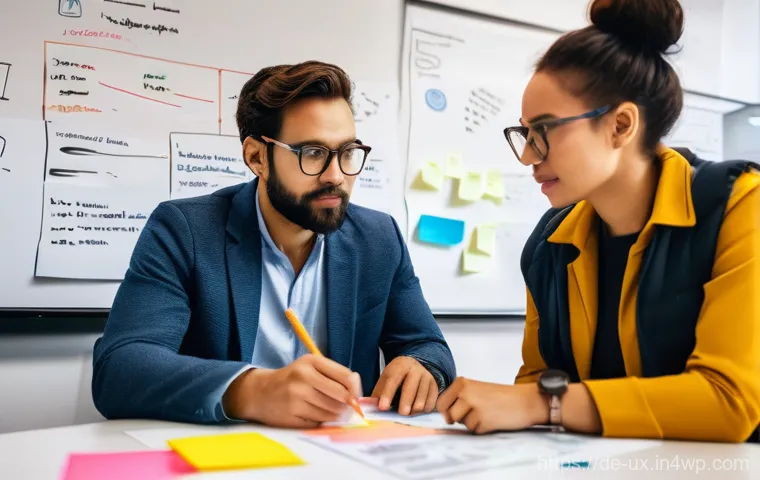 효과적인 공감 기반 UX 설계 방법 - **Prompt:** A diverse UX designer, male, in his early 30s, with a thoughtful and empathetic expressi... 효과적인 공감 기반 UX 설계 방법 - **Prompt:** A diverse UX designer, male, in his early 30s, with a thoughtful and empathetic expressi...